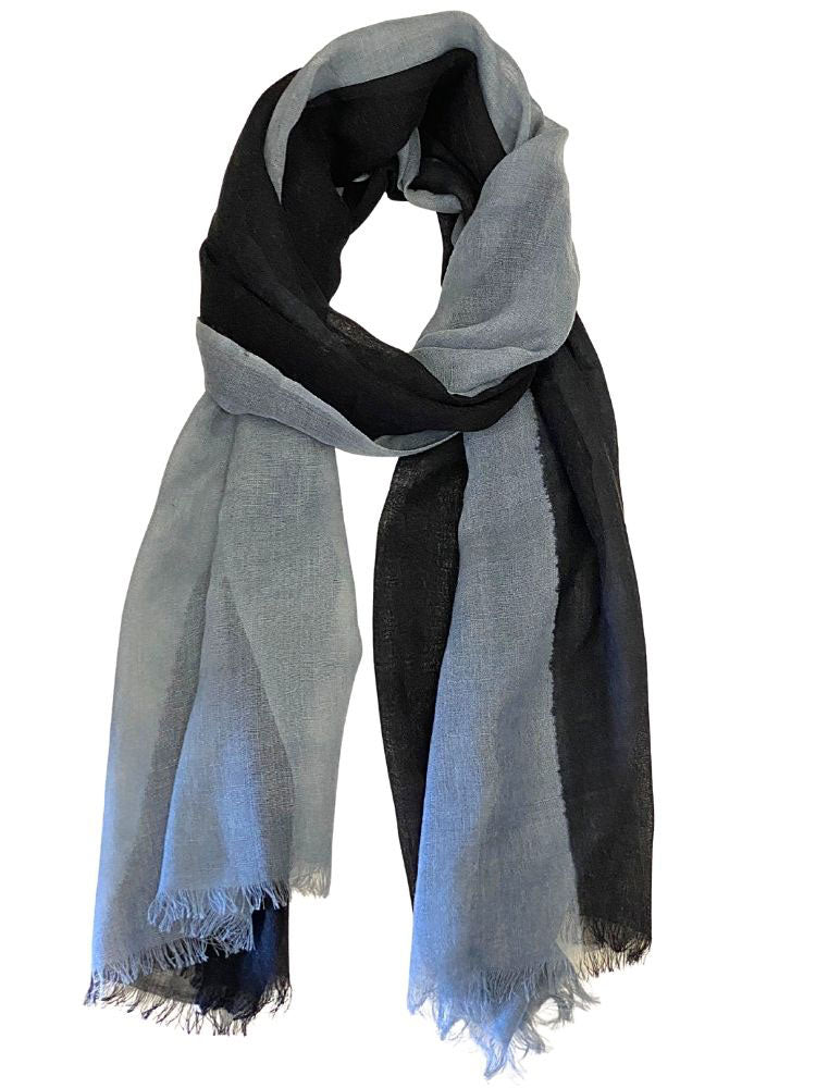Dual colour fine wool scarf | Runway Secrets