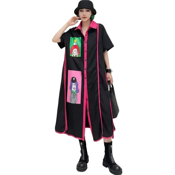 Neon Muse Shirt Dress