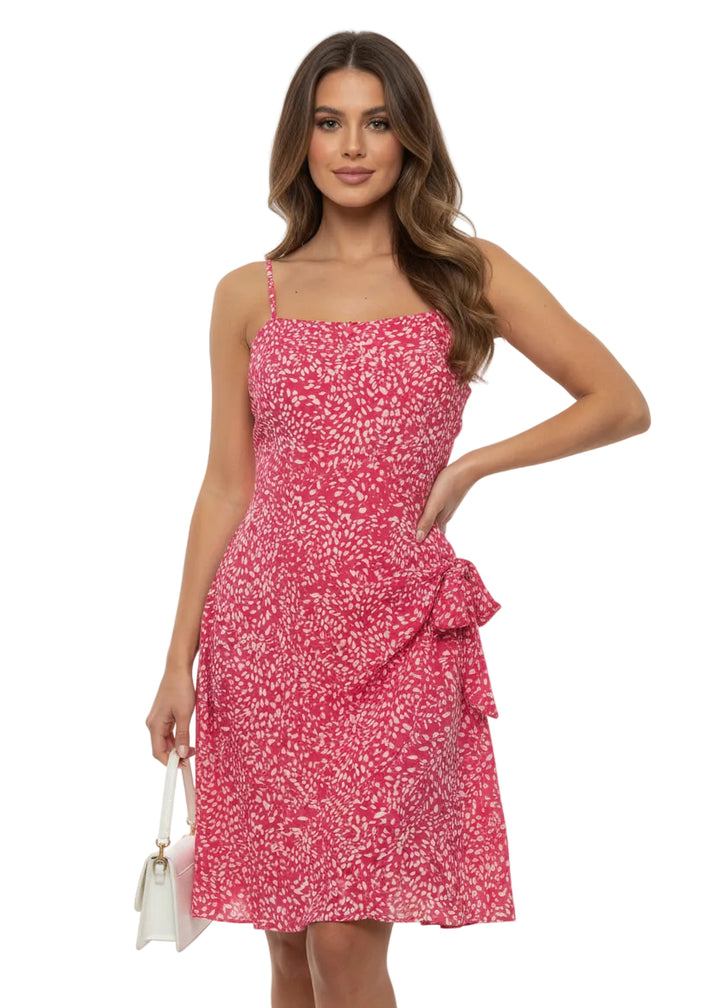 PRINT WRAP MIDI DRESS BY CINDY & SAMI