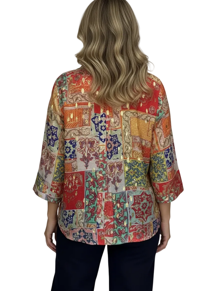 MOSAIC COTTON BAMBOO SHIRT BY TUTTI BELLA