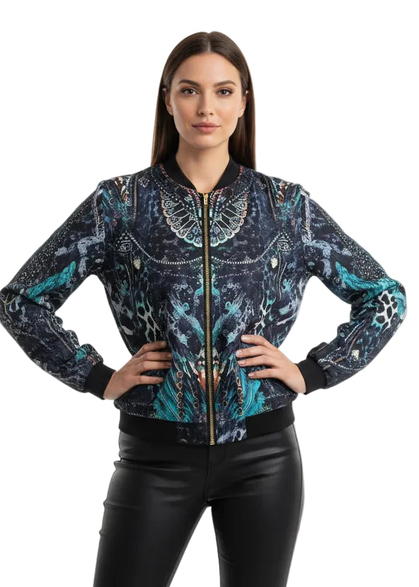 PRINTED BOMBER JACKET BY TUTTI BELLA