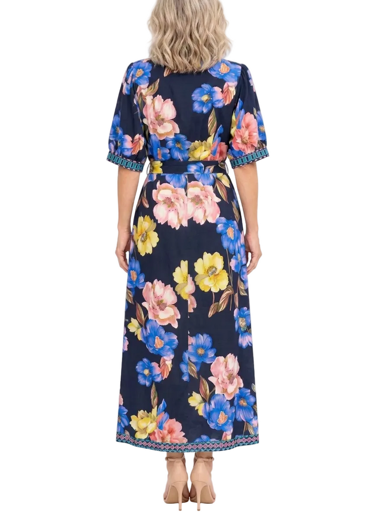 Floradelle Statement Bloom Shirt Maxi Dress