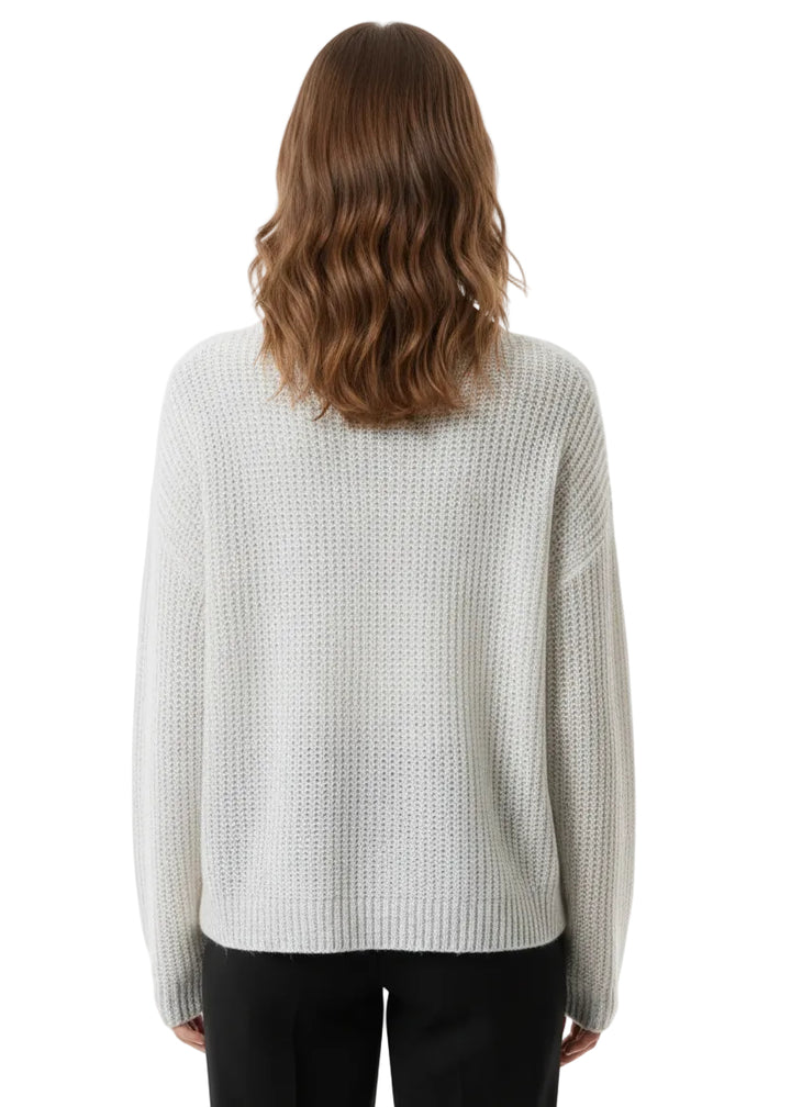TEXTURED RIBBED KNIT LONG SLEEVE TOP BY TUTTI BELLA