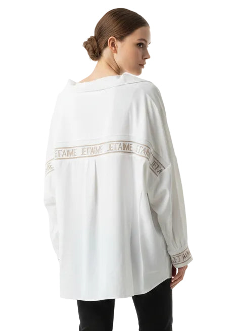 JE T’AIME SOFT TOUCH DRAPE SHIRT BY TUTTI BELLA