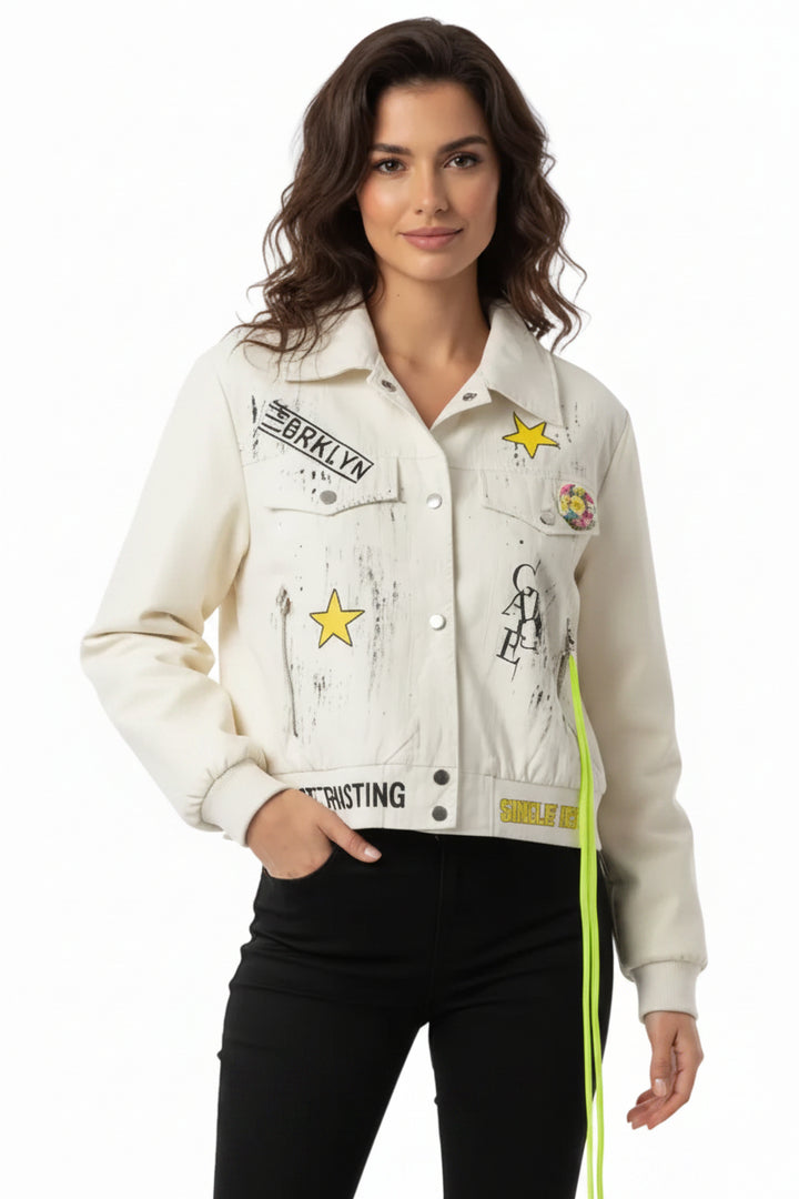 STREET STAR GRAFFITI JACKET BY ANGELA