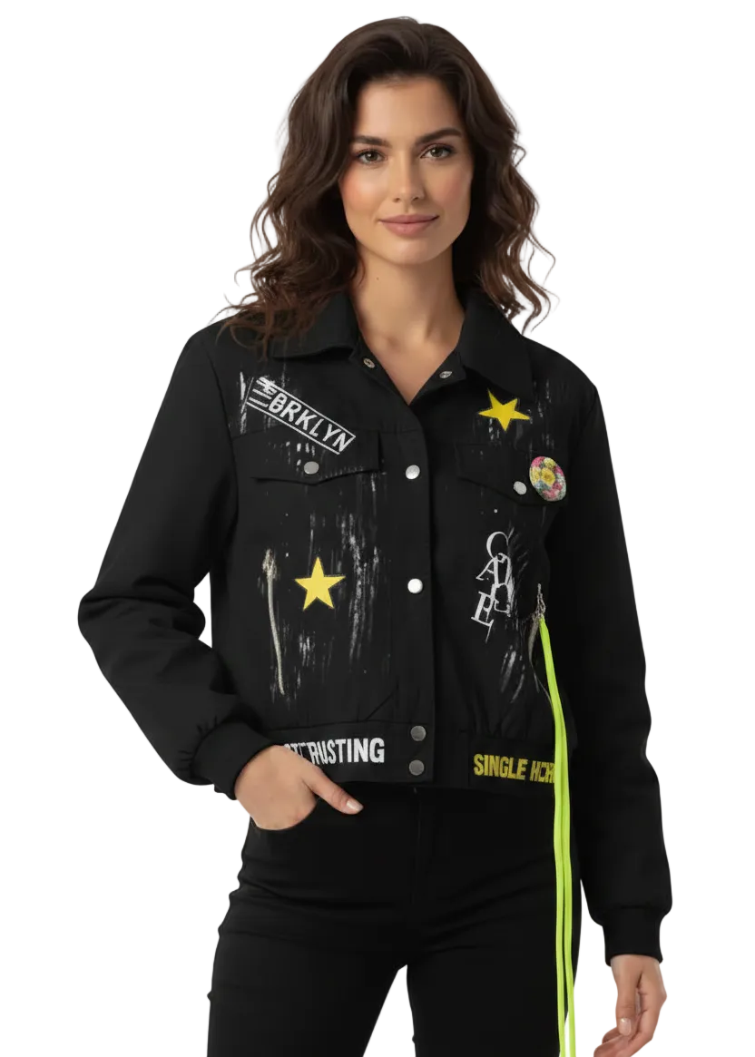 STREET STAR GRAFFITI JACKET BY ANGELA