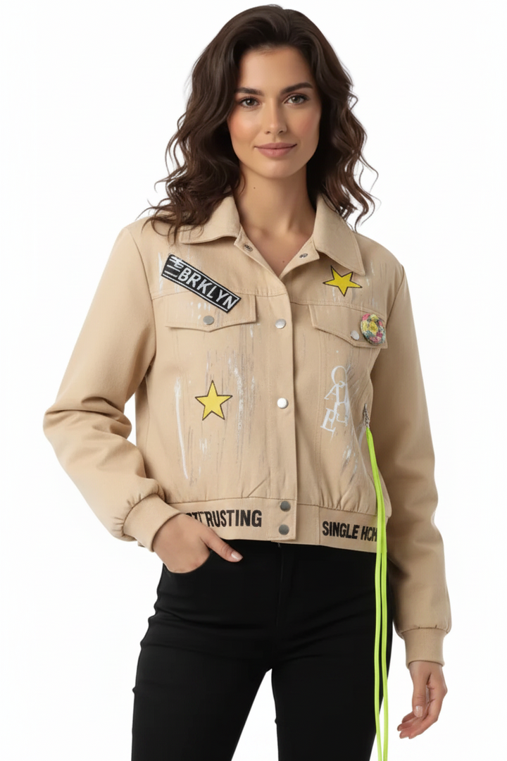 STREET STAR GRAFFITI JACKET BY ANGELA