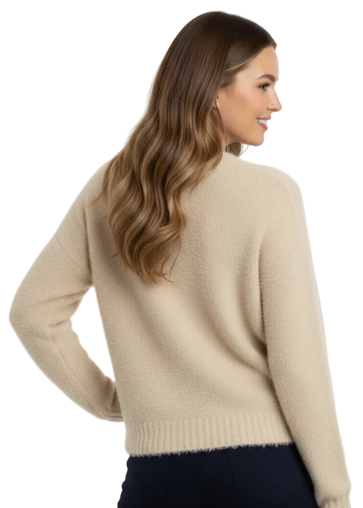LUXE FAUX FUR KNIT JUMPER BY CINDY & SAMI