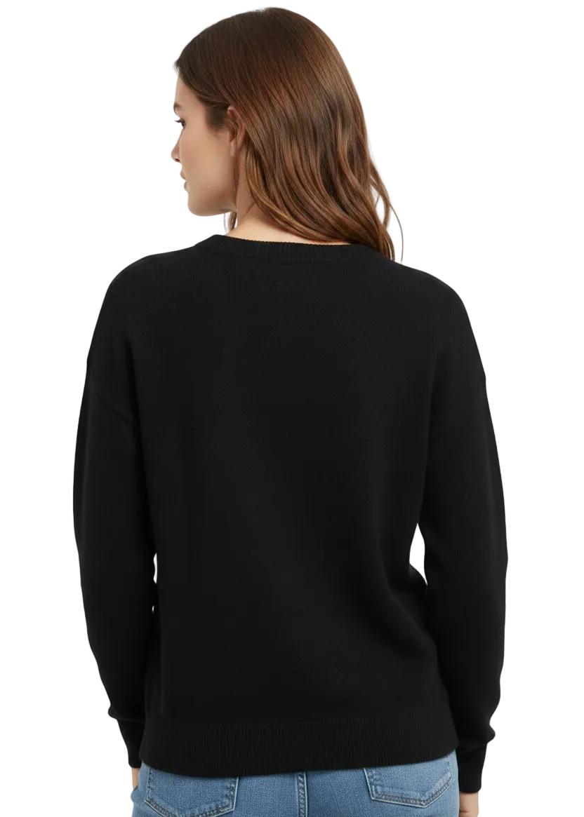 LOVE APPLIQUE KNIT JUMPER BY SAMBARA