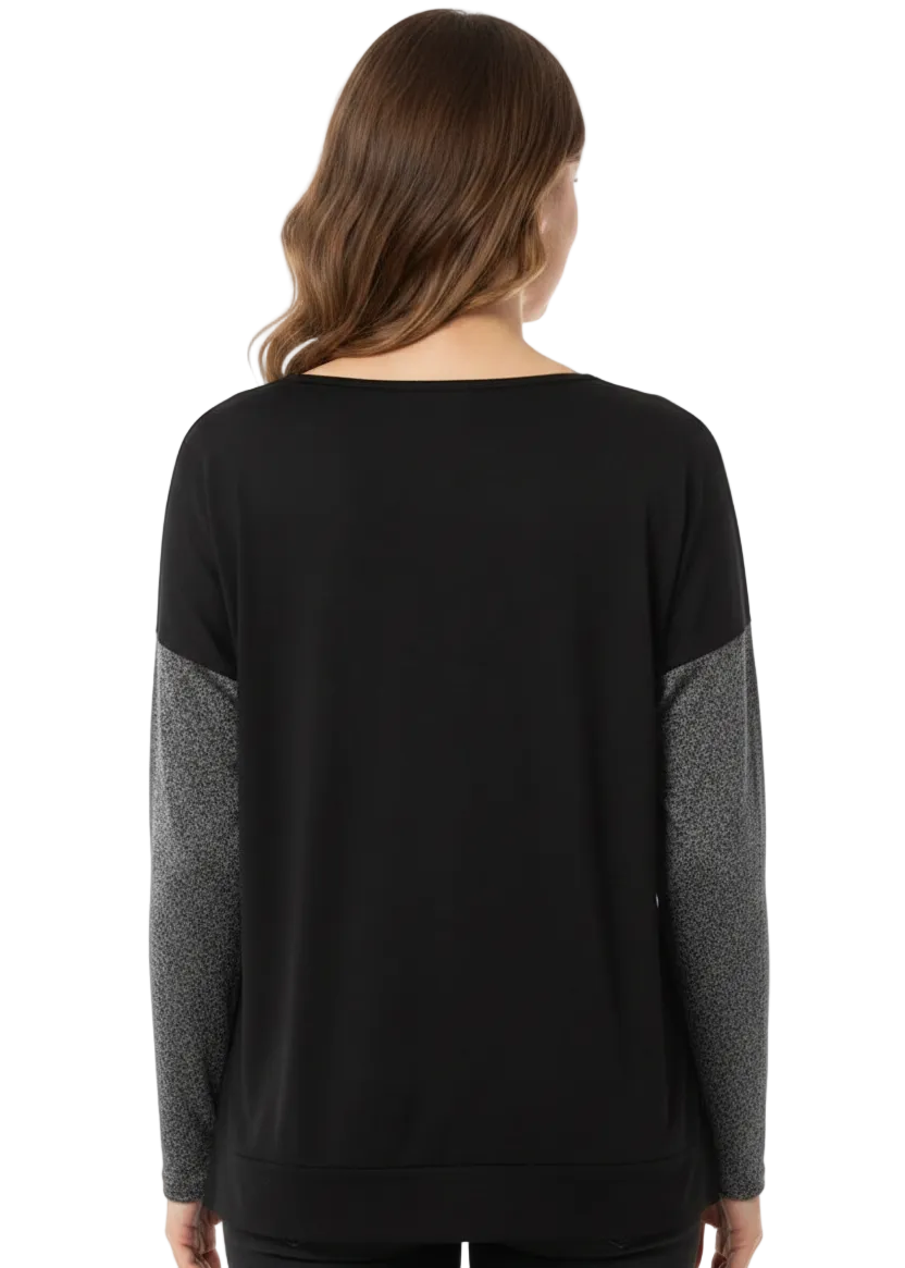MIDNIGHT HEART GRID TOP  BY TUTTI BELLA