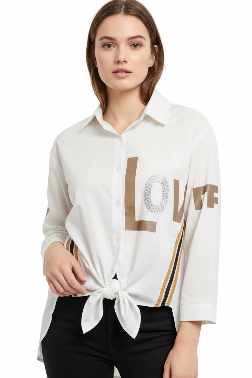 URBAN LOVE STRIPE SHIRT BY TUTTI BELLA