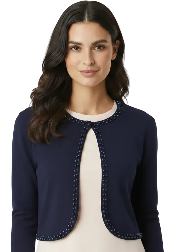 PEARL EDGE KNIT CARDIGAN – BY SAMBARA