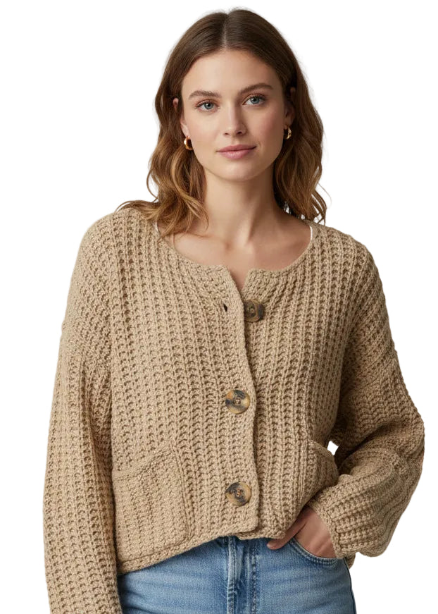 CHUNKY KNIT CARDIGAN BY FRIA