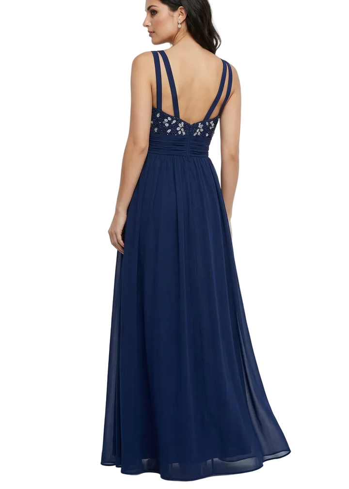 Sapphire Nights Embellished Maxi Dress by Sambara