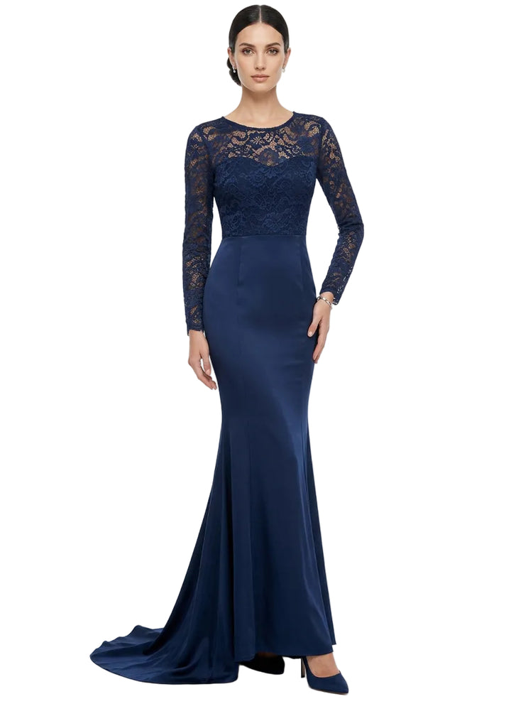 Amelia Lace Evening Gown By Sambara