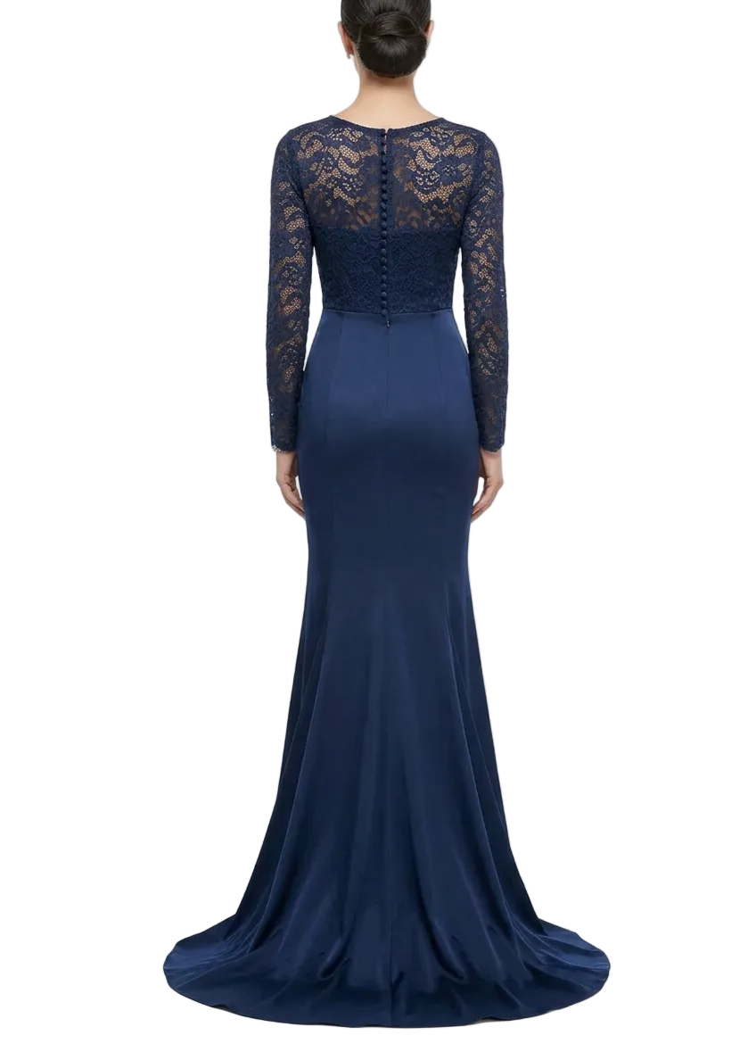 Amelia Lace Evening Gown By Sambara