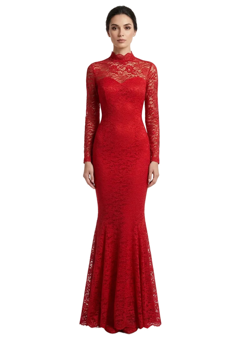 Seraphina Lace Evening Gown By Sambara