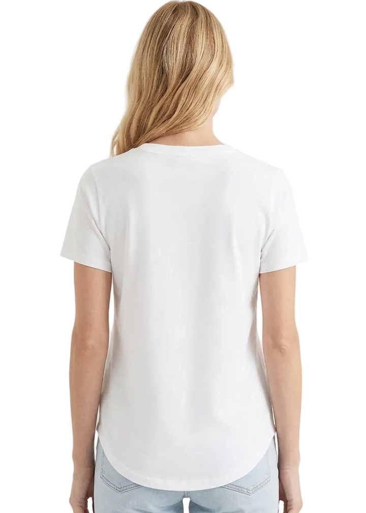 Verona Sparkle Heart V-Neck Tee By Sambara