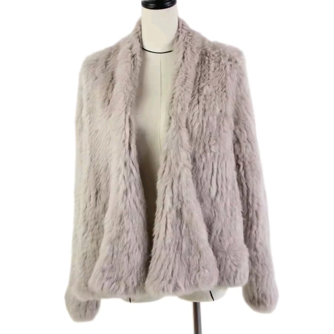 Luxury Rabbit Fur Jacket by Runway Secrets