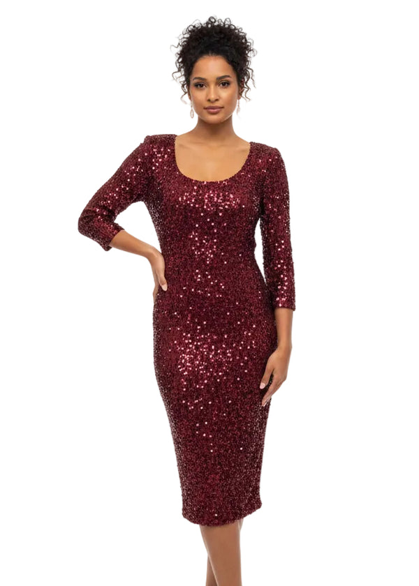Ruby Royale Sequin Dress By Sambara