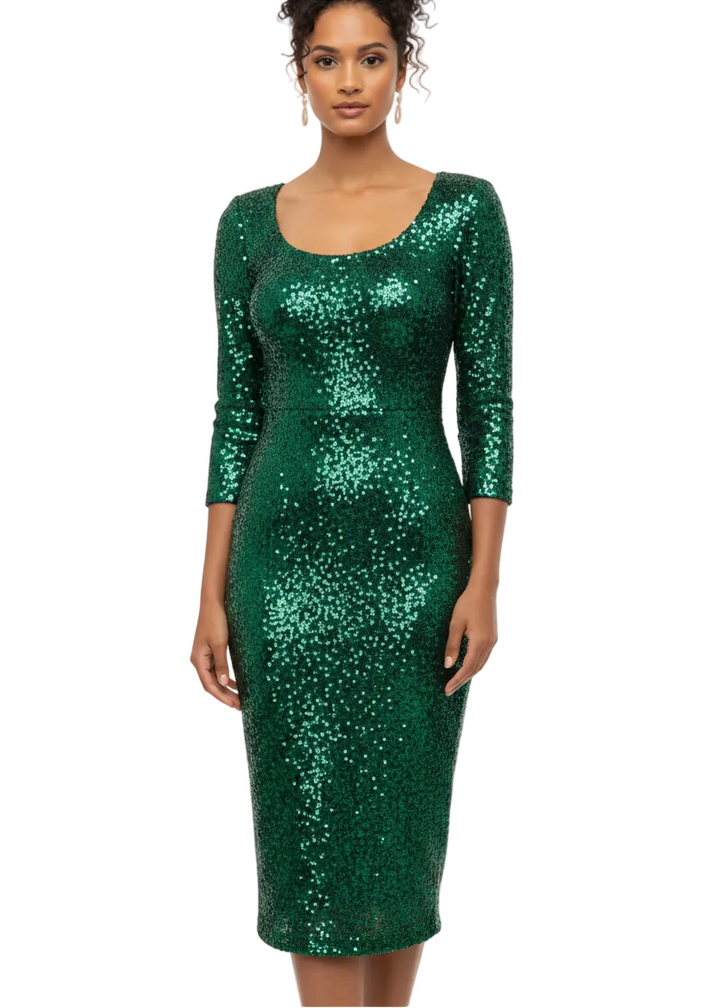 Ruby Royale Sequin Dress By Sambara