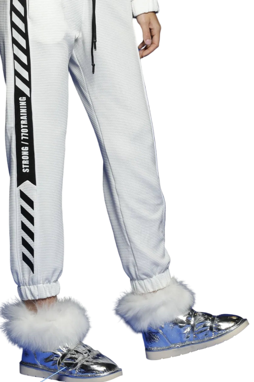 silver Eskimo style ankle boots | Runway Secrets