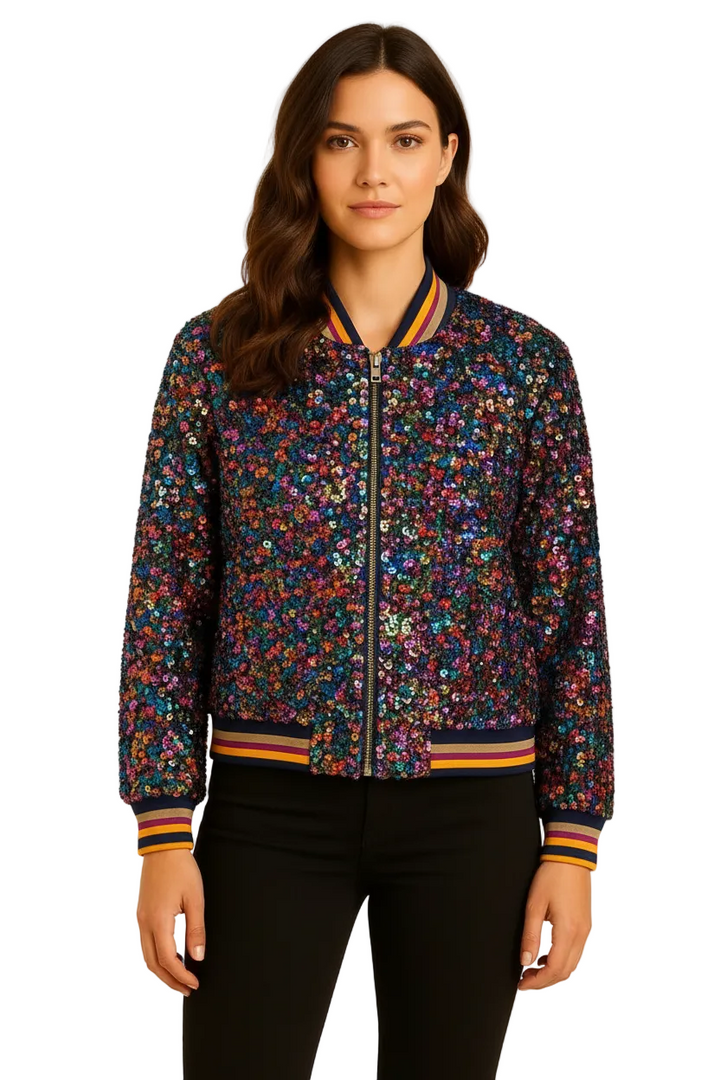 Sequin sparkle bomber BY SAMBARA