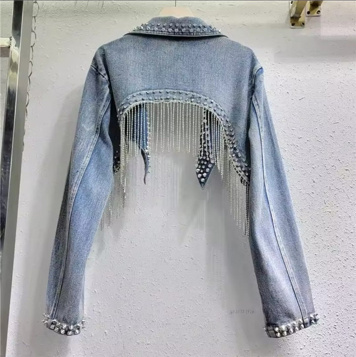 STARDUST  FRINGE DENIM JKT
