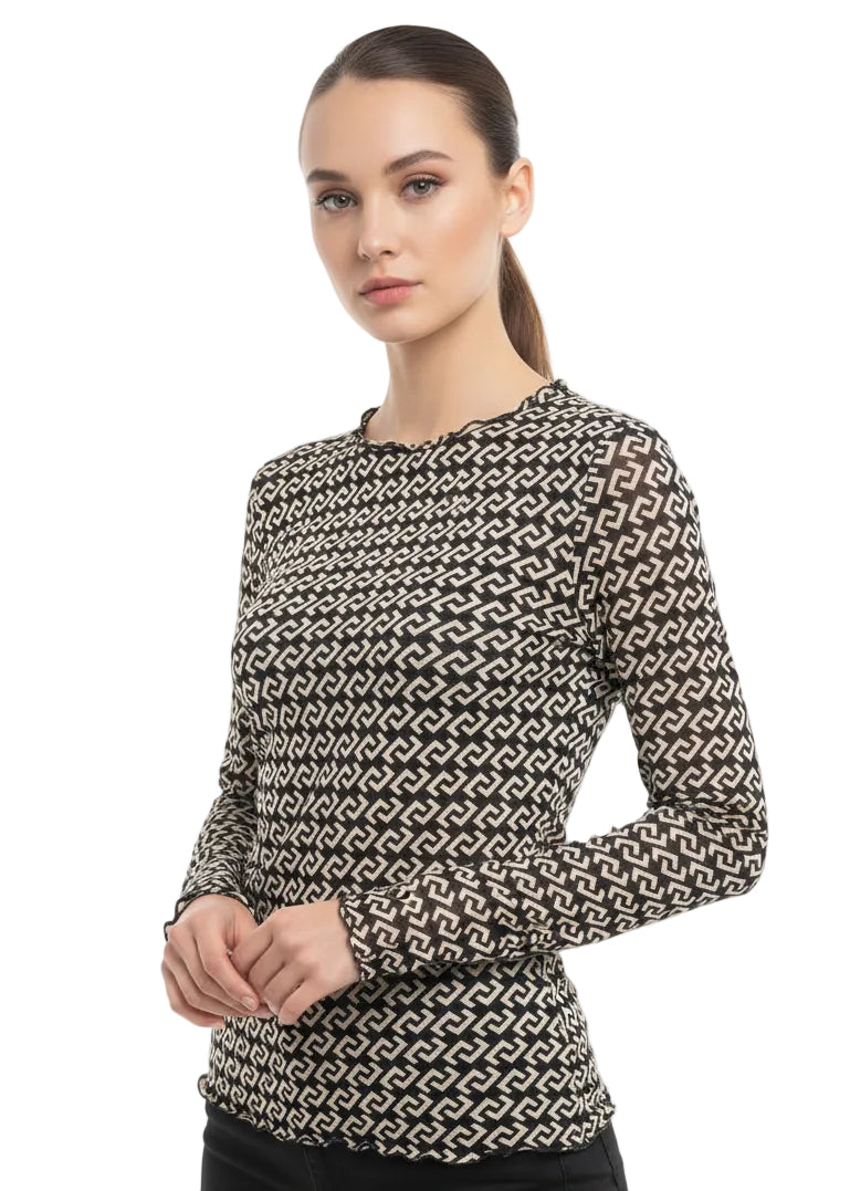 Monaco Print Top by Tutti Bella