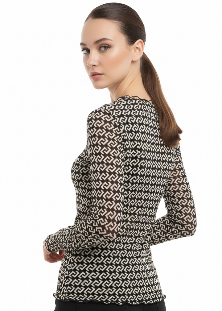 Monaco Print Top by Tutti Bella