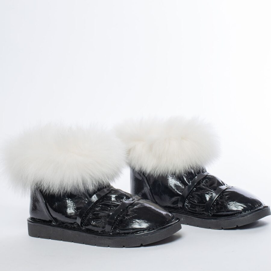 black Eskimo style ankle boots | Runway Secrets