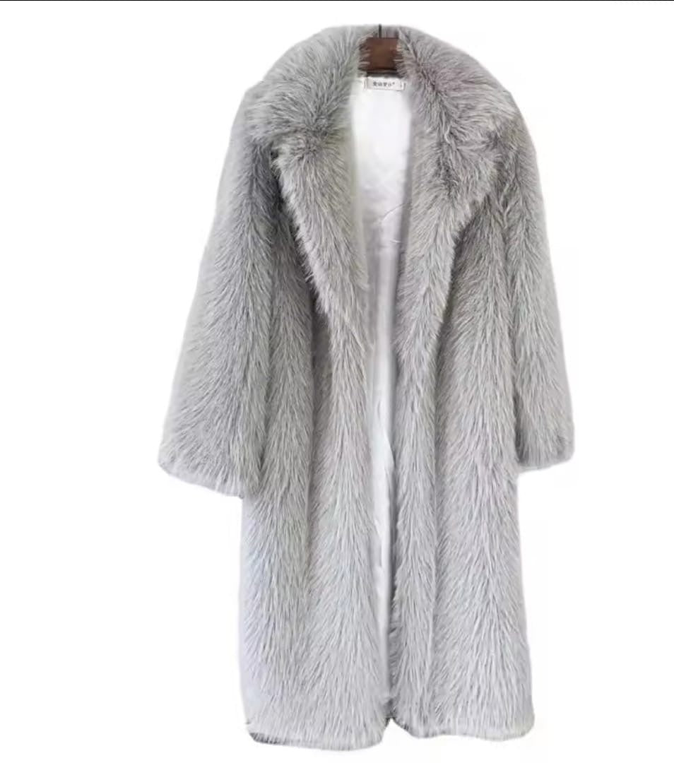 SKY FUR LONG JACKET BY RUNWAY SECRETS