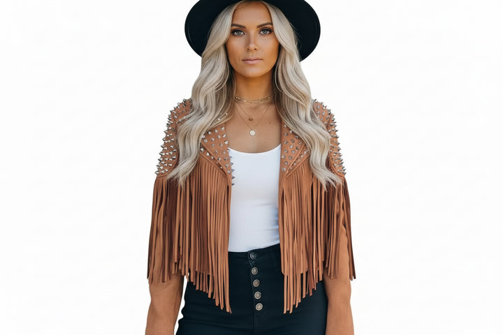 COWGIRL STUDDED JACKET BY RUNWAY SECRETS