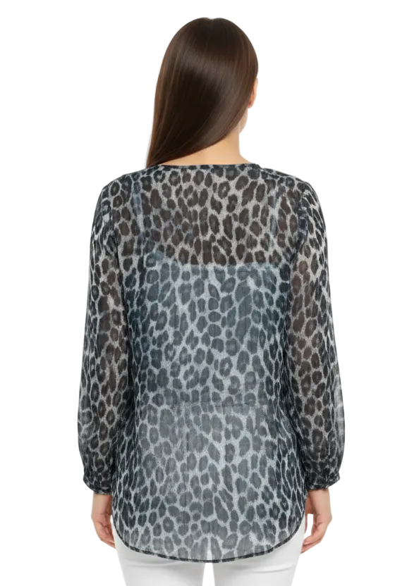 ANIMAL PRINT BLOUSE BY SAMBARA