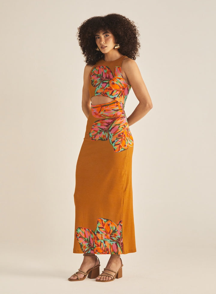 TROPICAL SINGLET DRESS