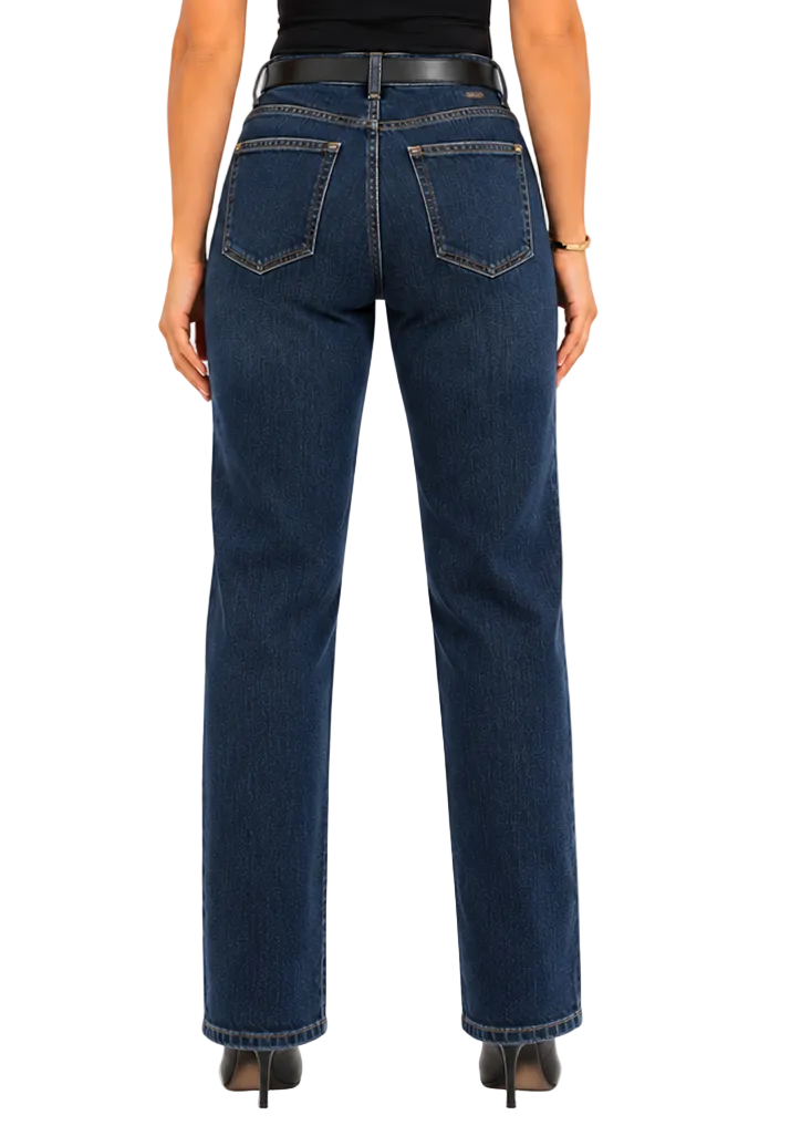 Soul Belted Straight Leg Jeans By Bianco