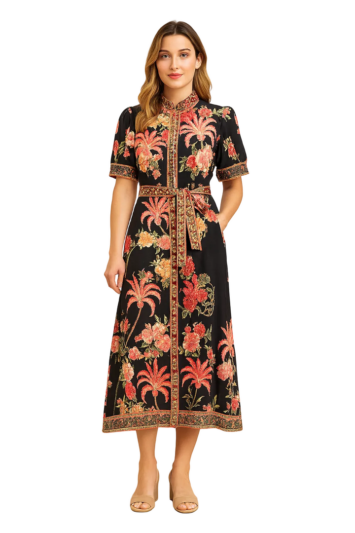 TROPICAL PRINT DRESS BY SAMBARA
