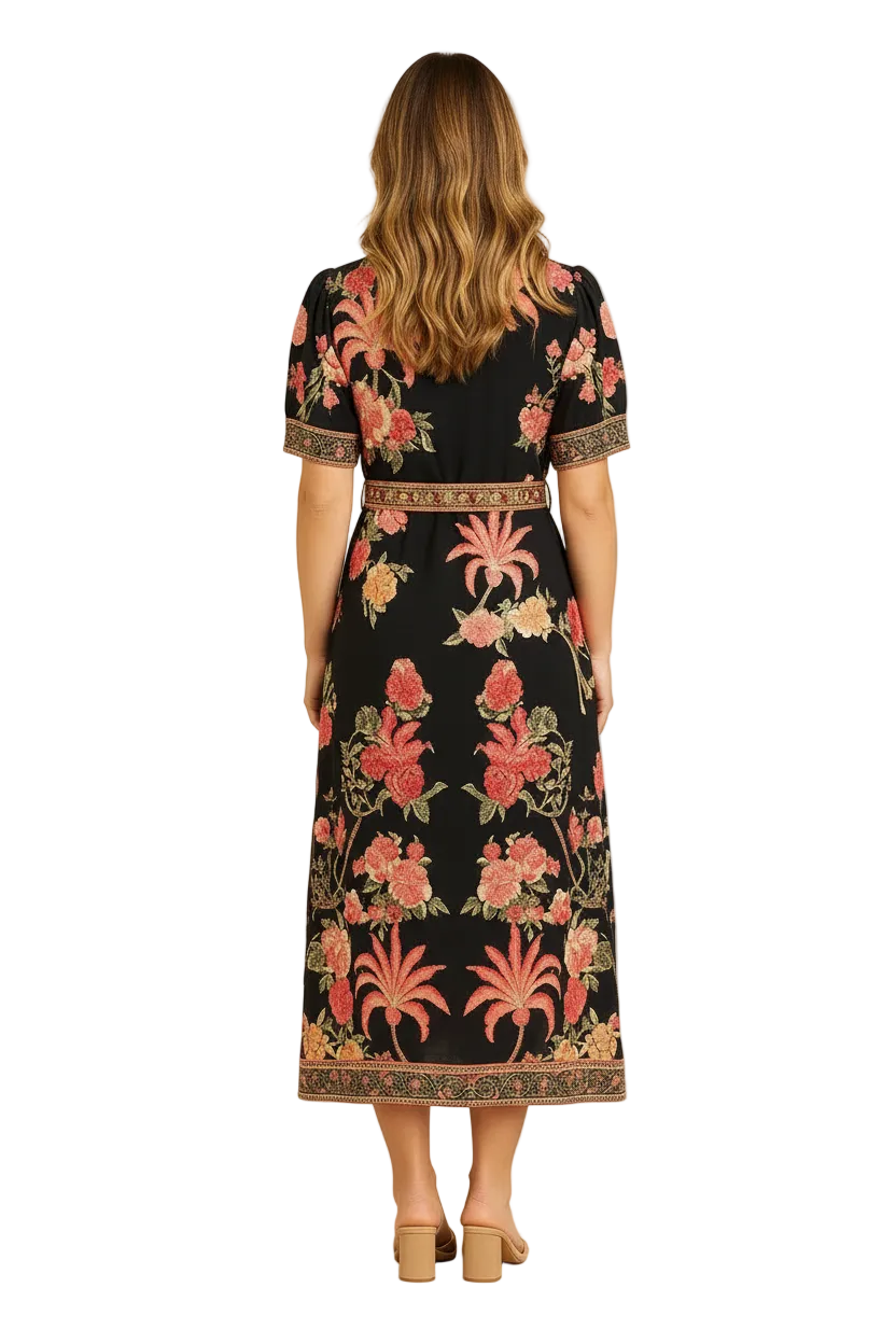 TROPICAL PRINT DRESS BY SAMBARA