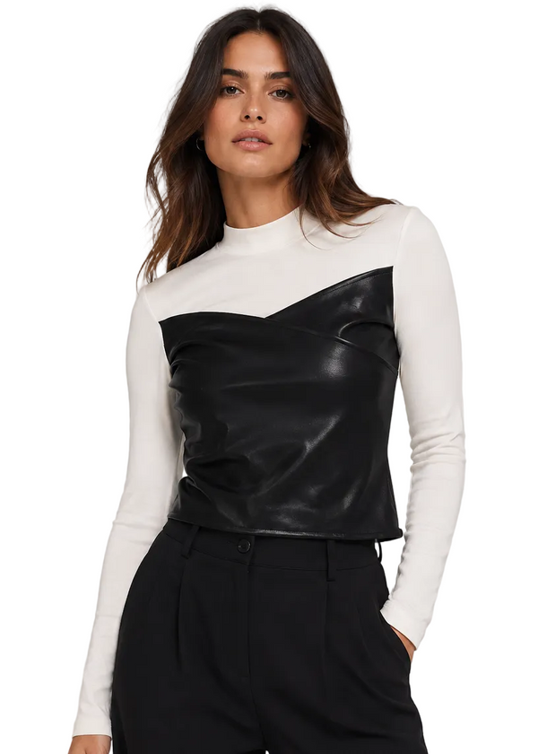 Monochrome Muse Layered Top by Seven Seventy