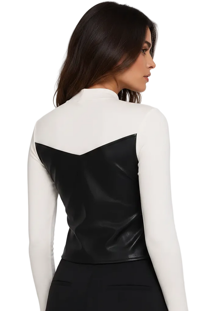 Monochrome Muse Layered Top by Seven Seventy