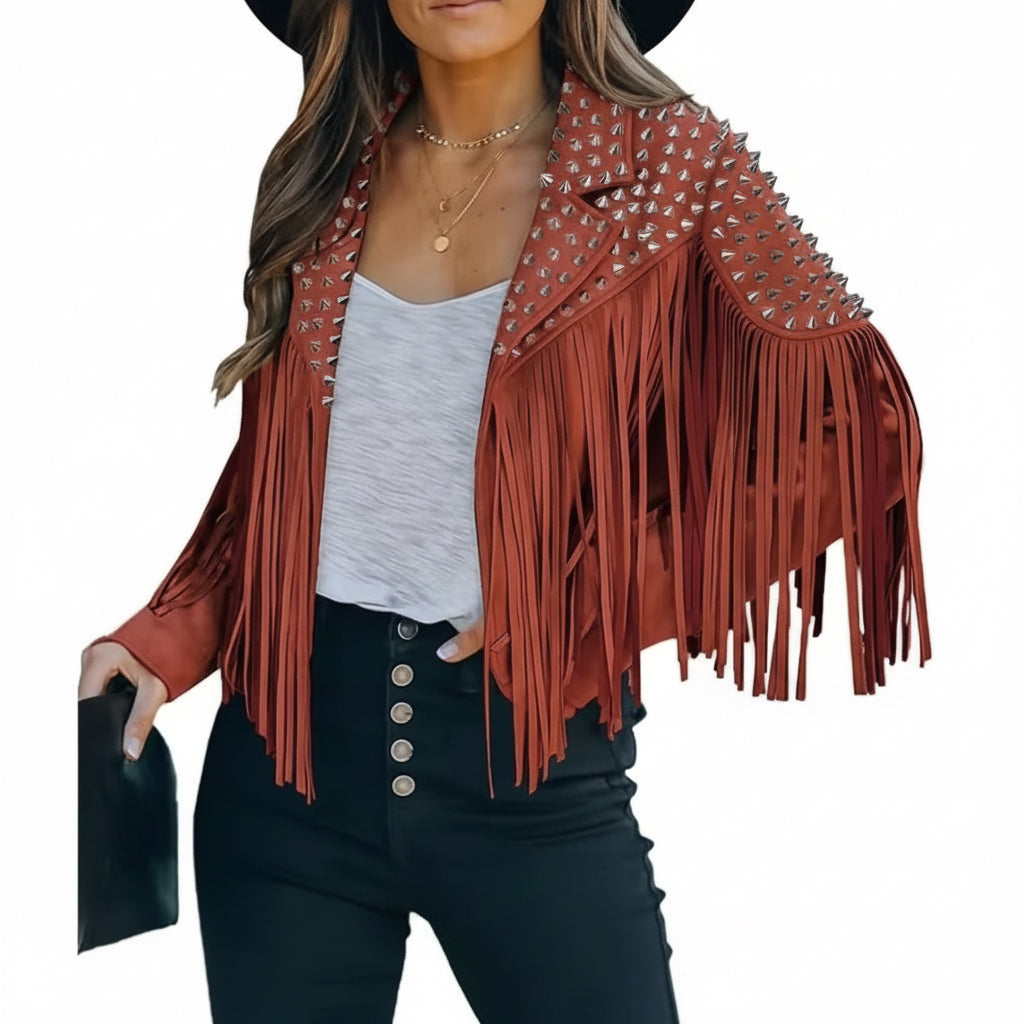COWGIRL STUDDED JACKET BY RUNWAY SECRETS