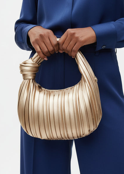 KNOTTED PLEATS BAG
