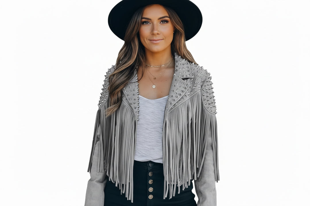 COWGIRL STUDDED JACKET BY RUNWAY SECRETS