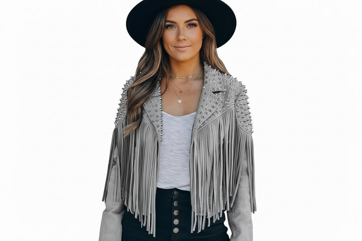 COWGIRL STUDDED JACKET BY RUNWAY SECRETS