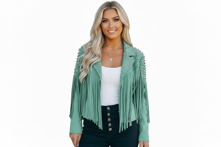 COWGIRL STUDDED JACKET BY RUNWAY SECRETS