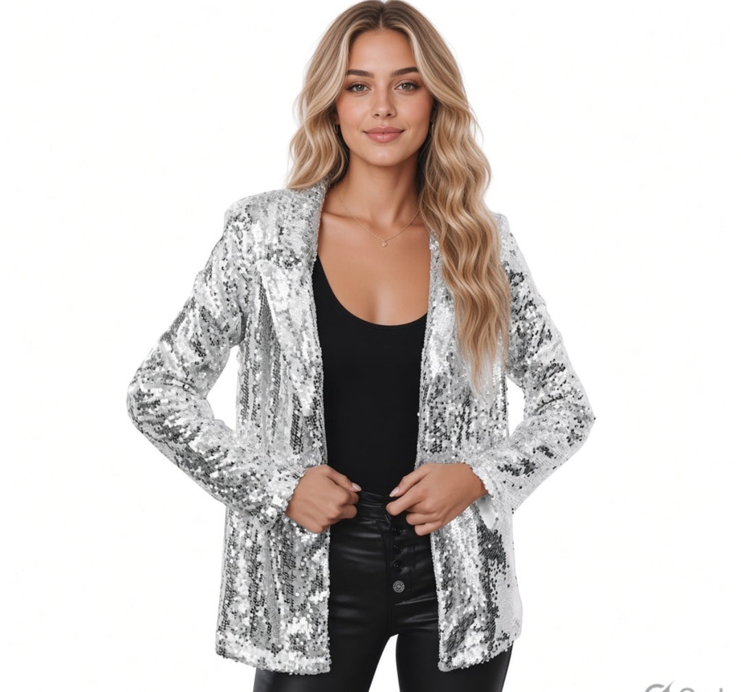Luxe Glow Sequin Blazer By Runway Secrets