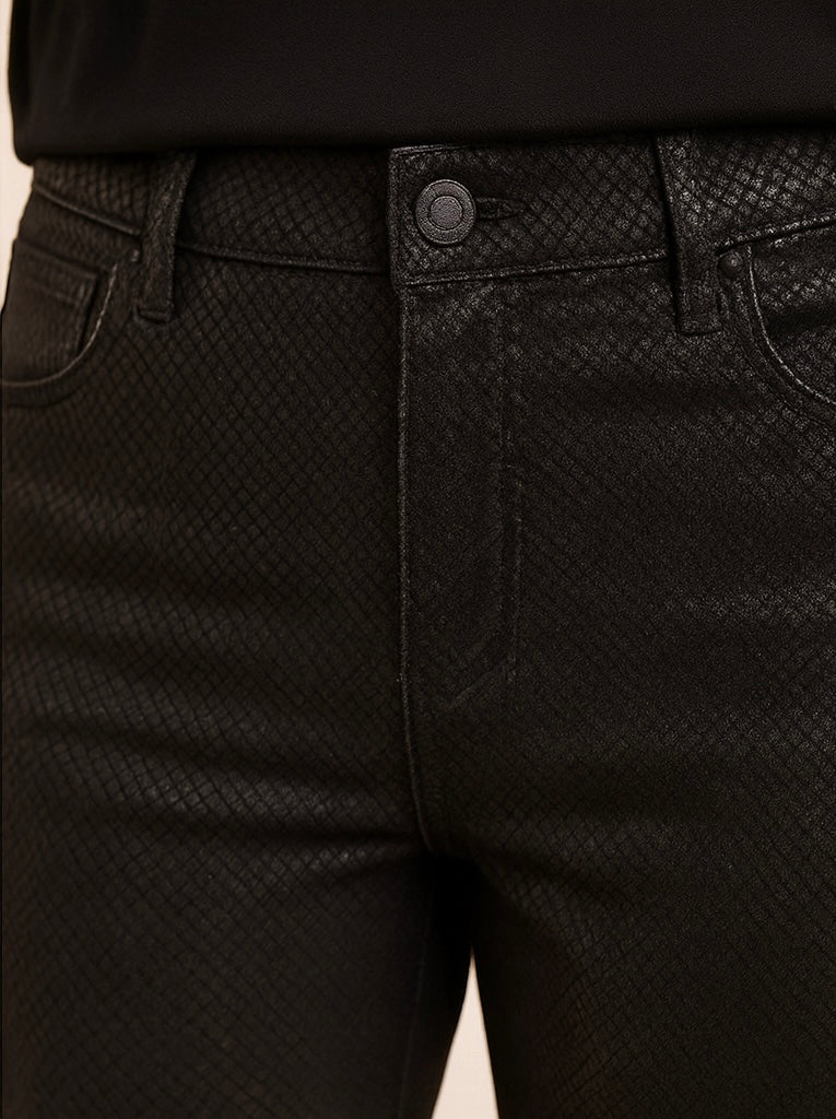 SNAKE LEATHER LOOK PANTS