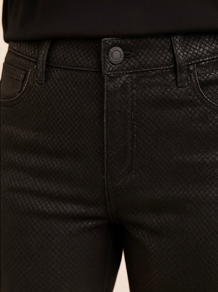 SNAKE LEATHER LOOK PANTS