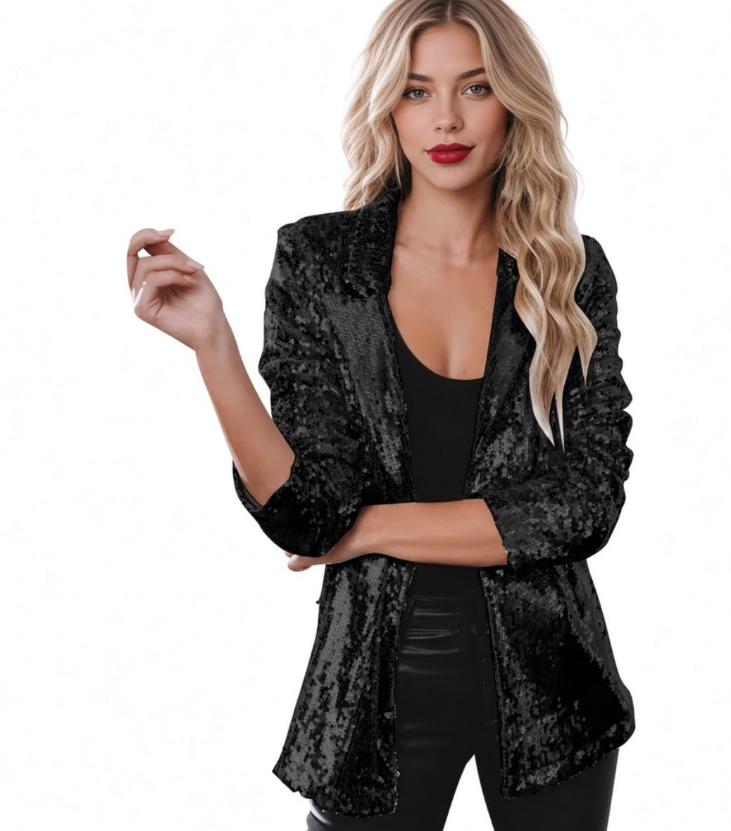Luxe Glow Sequin Blazer By Runway Secrets