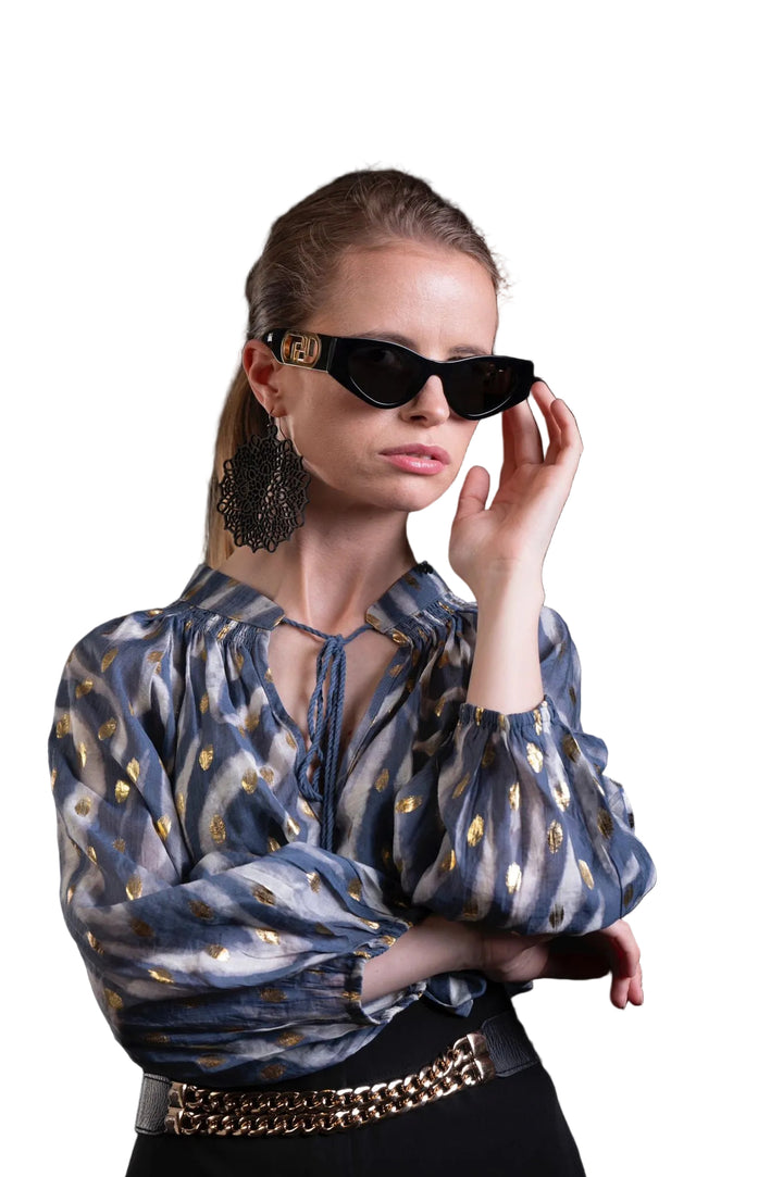 ZEBRA GOLD FOIL TASSEL TOP BY SAMBARA